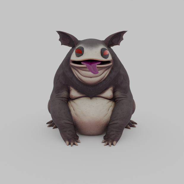 【Blender】異形の旧支配者 ツァトゥグァ Great Old Ones Tsathoggua