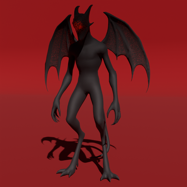 【Blender】夜鬼ナイトゴーント Night Demon Night-gaunts
