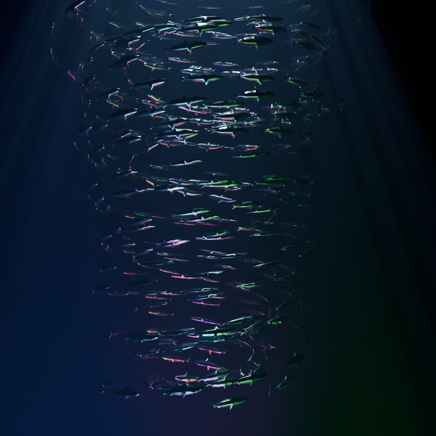 【Blender】 メタルイワシのトルネード Metal Sardine's tornado