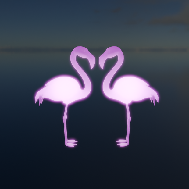 【Blender】 フラミンゴの間接照明 Indirect flamingo lighting