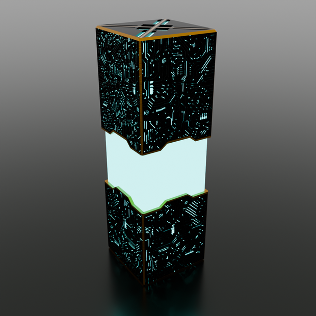 【Blender】 SFっぽい電子回路のライト Sci-fi-like electronic circuit lights
