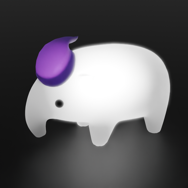 【Blender】 バクの間接照明 Indirect lighting for tapir