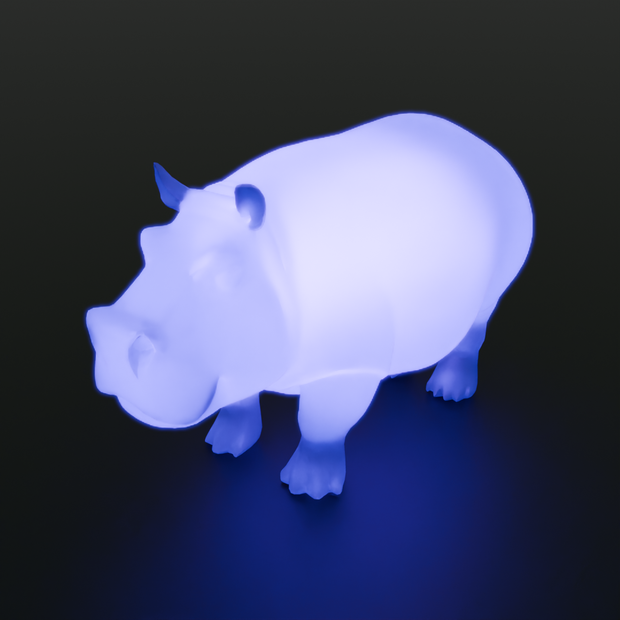 【Blender】 カバの間接照明 Indirect hippo lighting