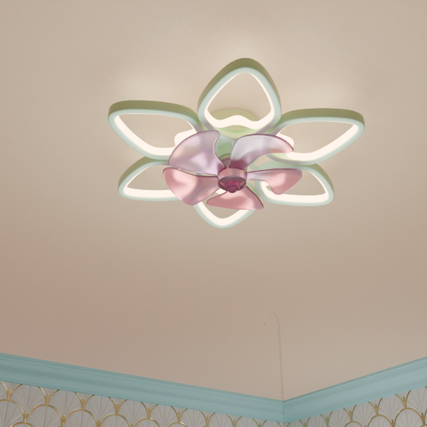 【Blender】 シーリングフラワーファンライト Ceiling Flower Fan Light