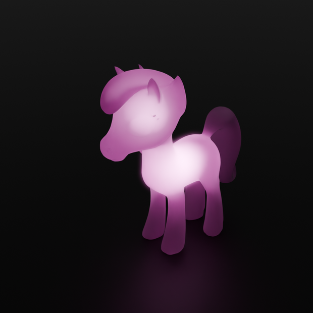 【Blender】 ポニーの間接照明 Pony Indirect Lighting