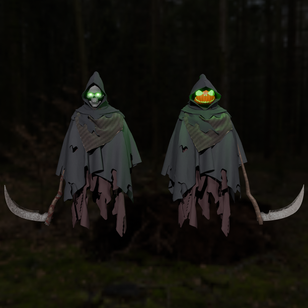 【Blender】 ハロウィンの死神 Halloween Grim Reaper