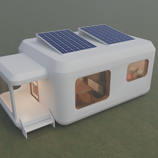 【Blender】 スマートタイニーホーム　Smart Tiny Home