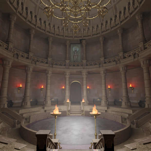 【Blender】 古代の室内闘技場　Ancient indoor arena