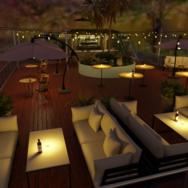 【Blender】ルーフトップバー　Rooftop Bar