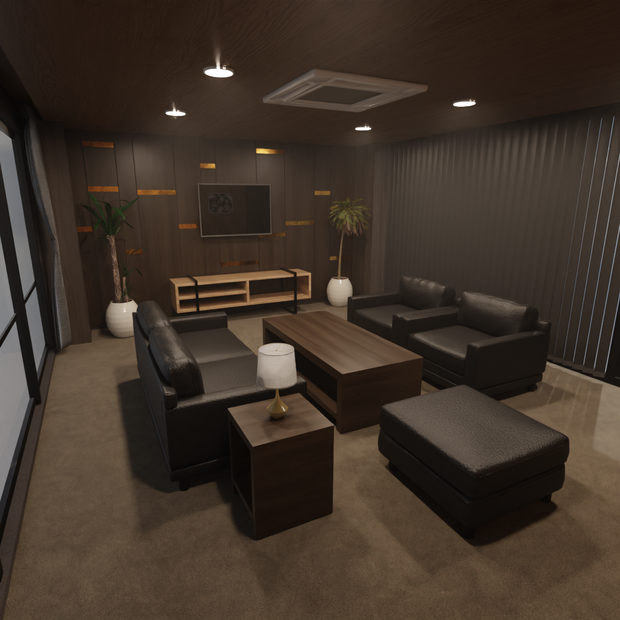 【Blender】モダン応接室　Modern Reception Room