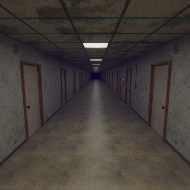【Blender】 Liminal Corridor - 終わらない廊下