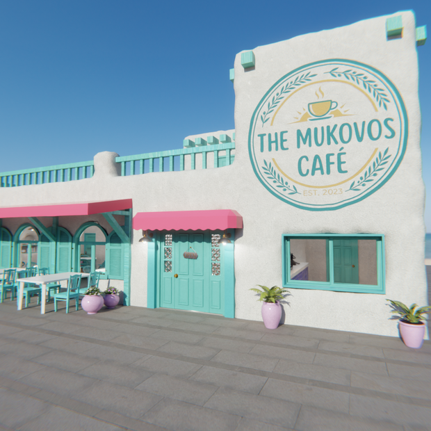 【Blender】 地中海リゾートカフェ＆テラス Mediterranean Resort Café & Terrace