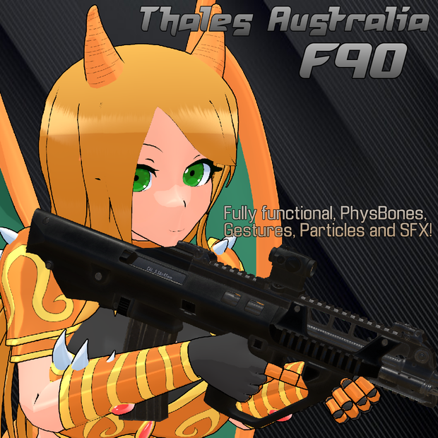 F90 Semi-Auto Rifle | PhysBones / Gesture Controlled