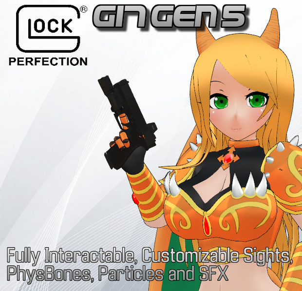 Glock 17 Gen 5 Pistol | PhysBones / Gesture Controlled