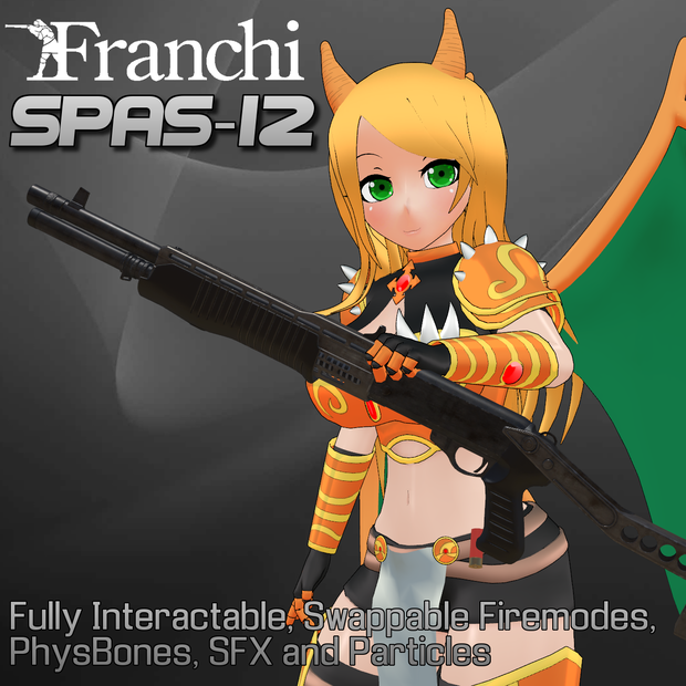 Spas-12 Shotgun | PhysBones / Gesture controlled