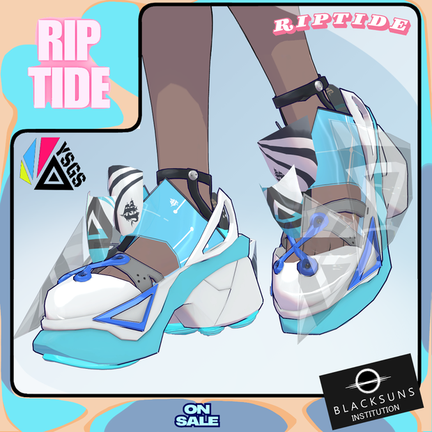 【11アバター対応スニーカー】『RIPTIDE』【VRC】#BSI
