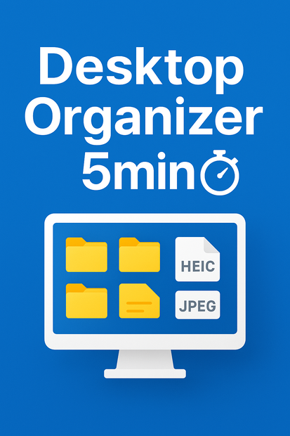 Desktop Organizer 5min