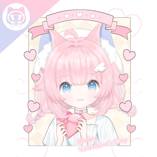 【VTubar】 無料配布素材 | Valentine's Day Polaroid