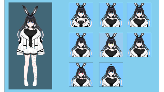 【Live2Dmodel】 Rabbit Girl (for VtubeStudio) 