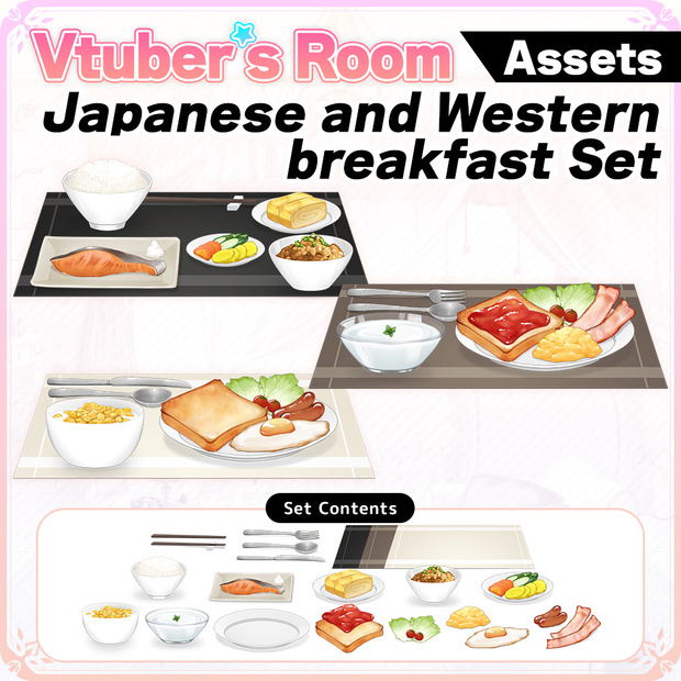Japanese and Western breakfast Set