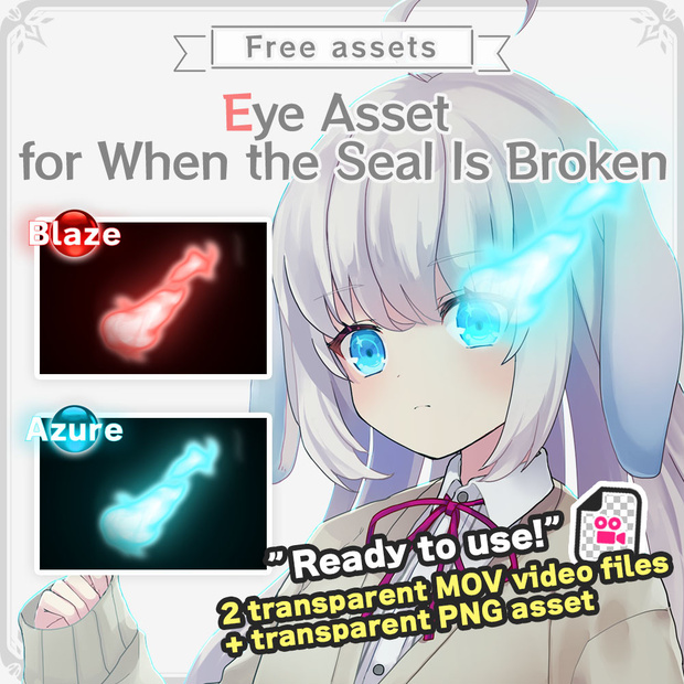 [Free] Sealed Power Eye Effect – Awakening Asset [for VTubers]