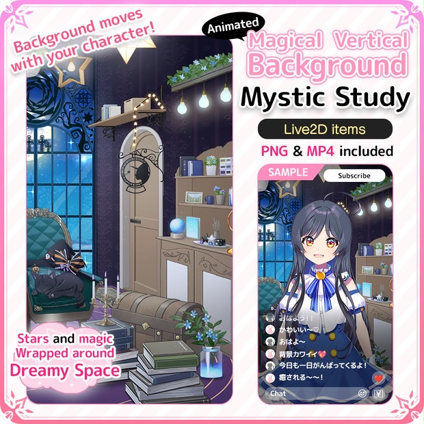 [Live2D Background] Animated Where Knowledge and Sorcery Slumber ...