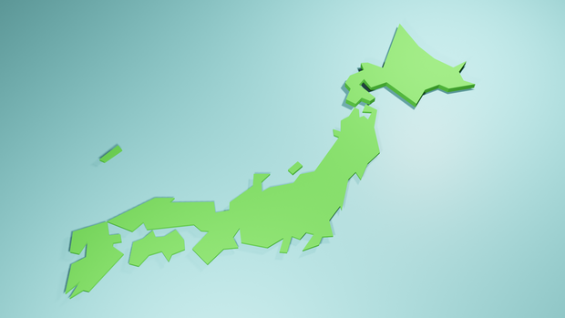 3D日本地図