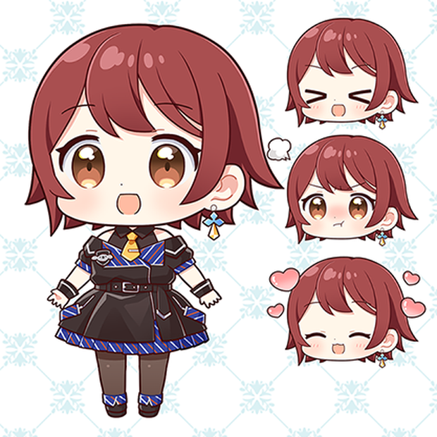 【SD】AIちゃんSDイラスト+表情差分つき