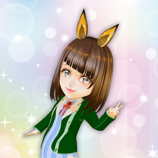 【VRM】馬耳のかわいい ちびキャラ
