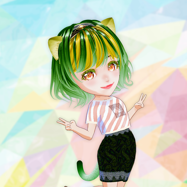 【VRM】かわいい３姉妹のちびキャラ