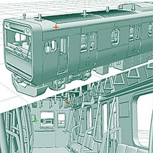 電車 内 外 V2 Aquarea 3datelier Booth