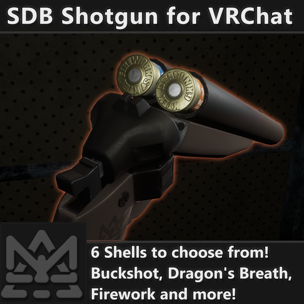 SDB-Shotgun for VRChat [ショットガン, ミリタリー, アバターアセット]