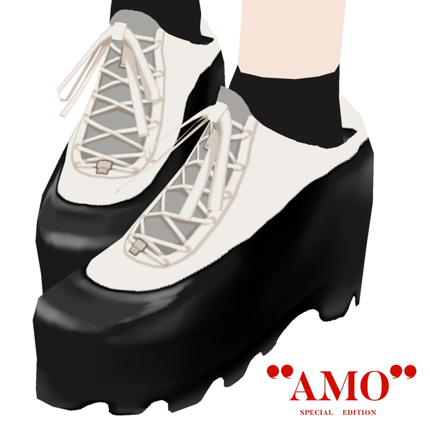 【VRoid】AMO_レースアップシューズ　AMO_lace-up shoes