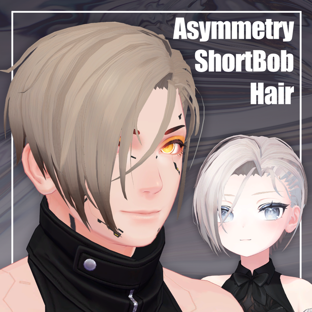 アシンメトリーショートボブ/AsymmetryShortBobHair #Crowatu_Shop