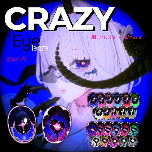 【2 Avatars】♡_CRAZY Eye Textures_♡