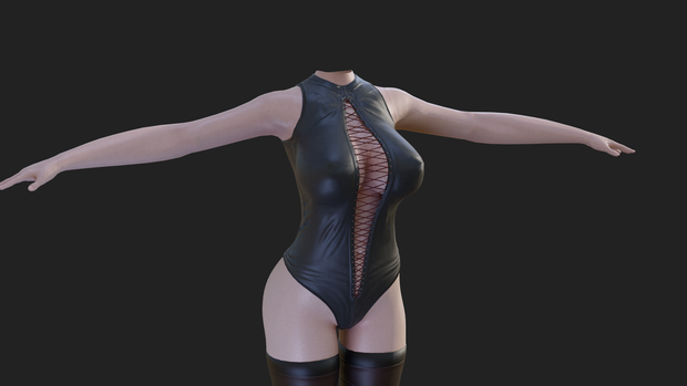 レオタードスタイルの衣装 Leotard style costume [VRC対応]