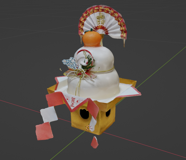 鏡餅の3Dスキャンデータ