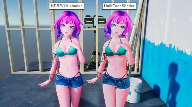 UnlitToonShader (HDRP/URP対応トゥーンシェーダー)