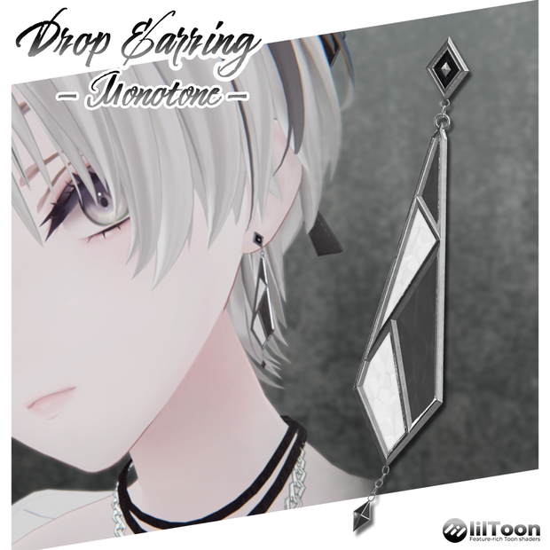 DropEarring -Monotone-
