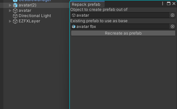 【無料、VRChat】Repack Prefab - プレハブじゃないアバターをプレハブにするツール