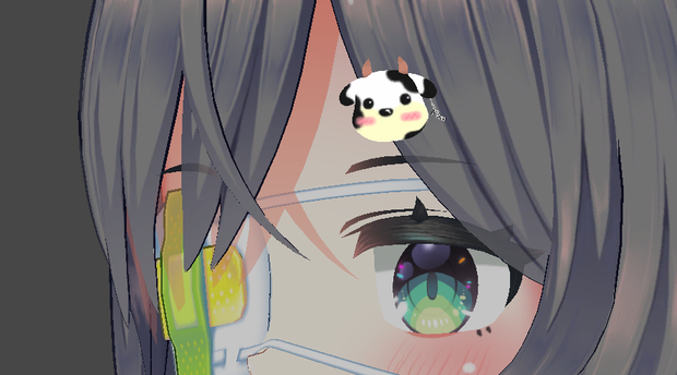 Cow hair clips / 牛の毛のクリップ