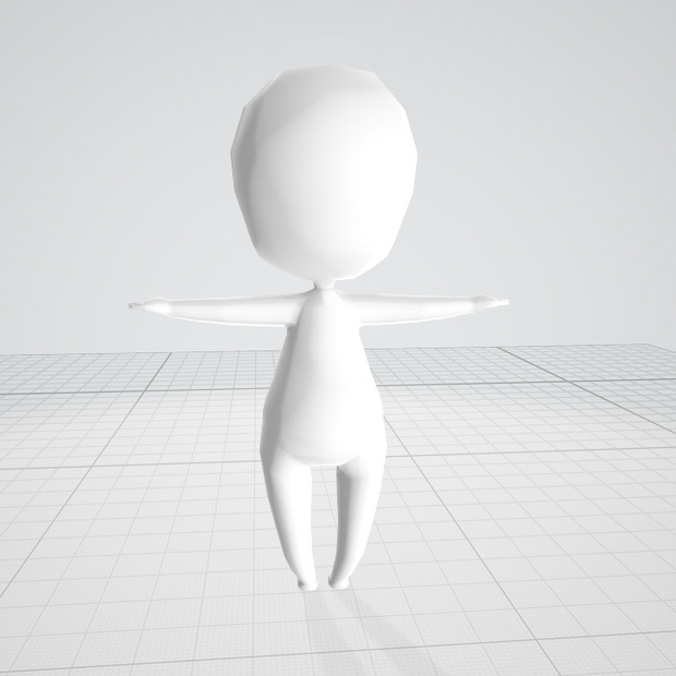 3d  三等身　人　人体　低ポリ　ゆるゆる　デフォルメ