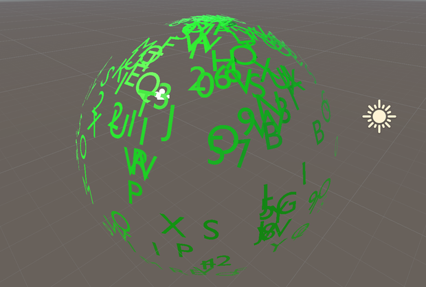 デジタルテキストボール　(Digital Text Ball)