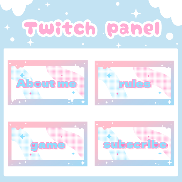 ツイッチ パネル / バナー,Twitch panel/banner