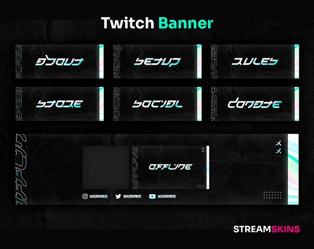 Twitchバナー/Twitch Banner：Prismatic