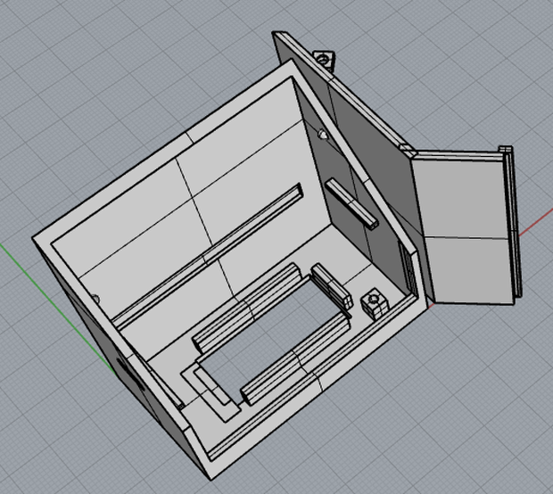『NTPで時刻同期する時計作ってみた』で作った時計の3Dプリント用データ