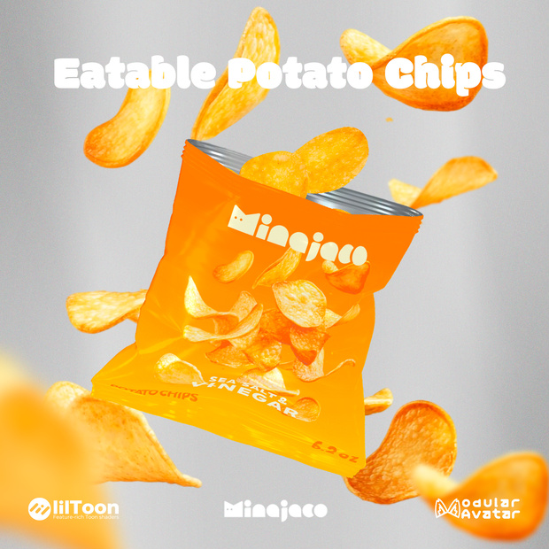 【VRChat】食べられる！ポテトチップス/ Eatable Potato Chips