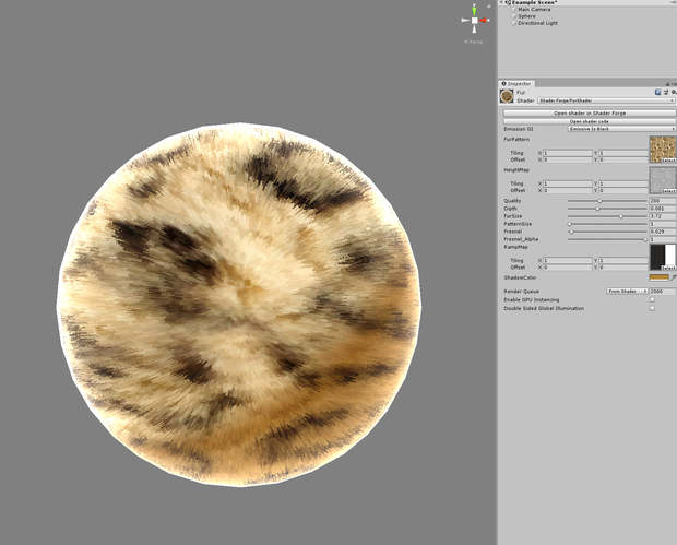Unity_ParallaxFurShader #Unity3d #gamedev #Shader #シェーダー