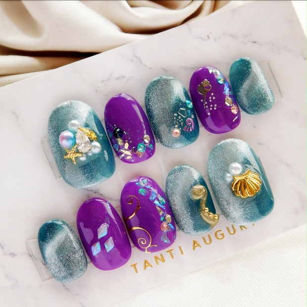 ツイステ オクタヴィネル イメージネイル 047 - rick nail studio - BOOTH