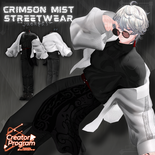 Crimson Mist Streetwear-Juengai  - VRChat Men's Clothing / CP10